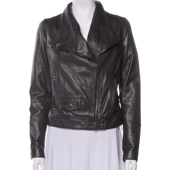 Vince Jackets & Blazers - Vince Lamb Leather Biker Jacket Size Large